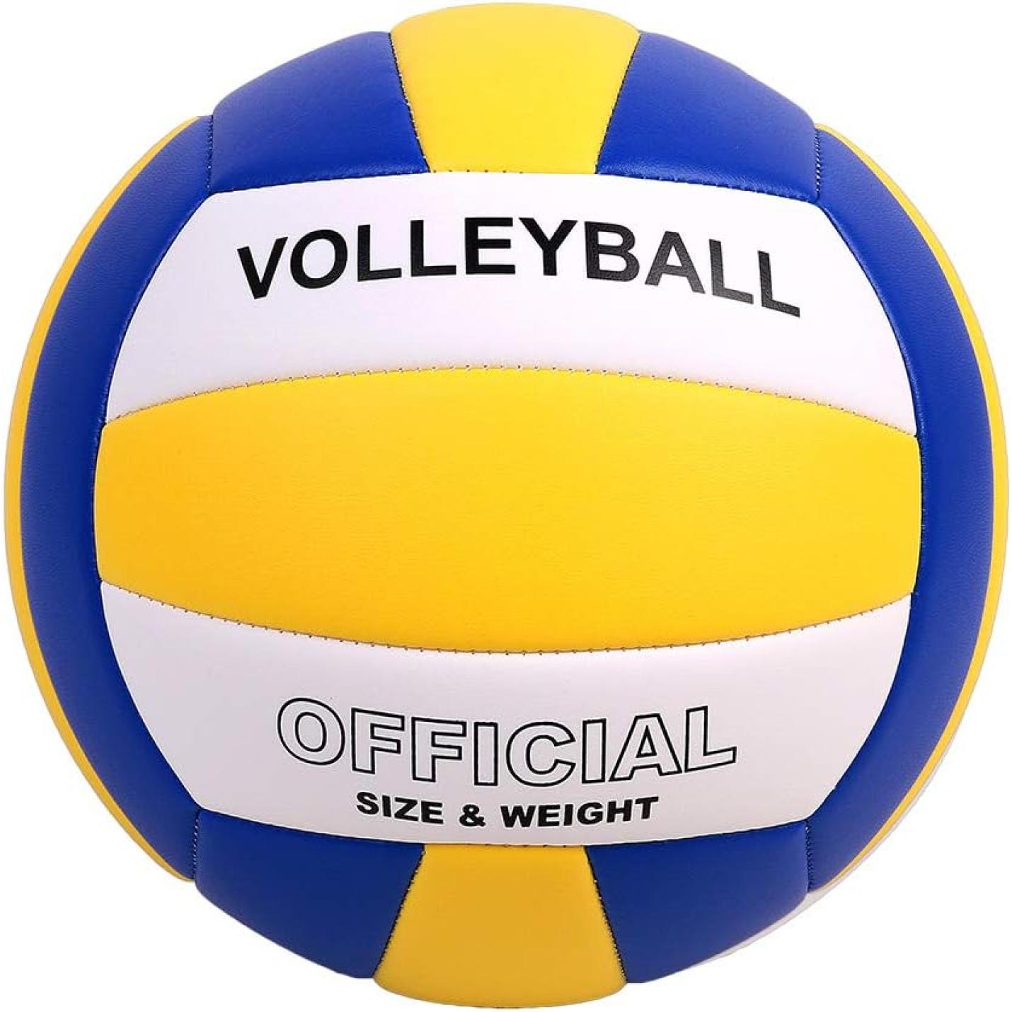 Volleybal maat 5 PU leer zacht indoor outdoor volleyballen sport training spel spelen bal voor beginners, tieners en volwassenen, 8,2 - happygetfit.com