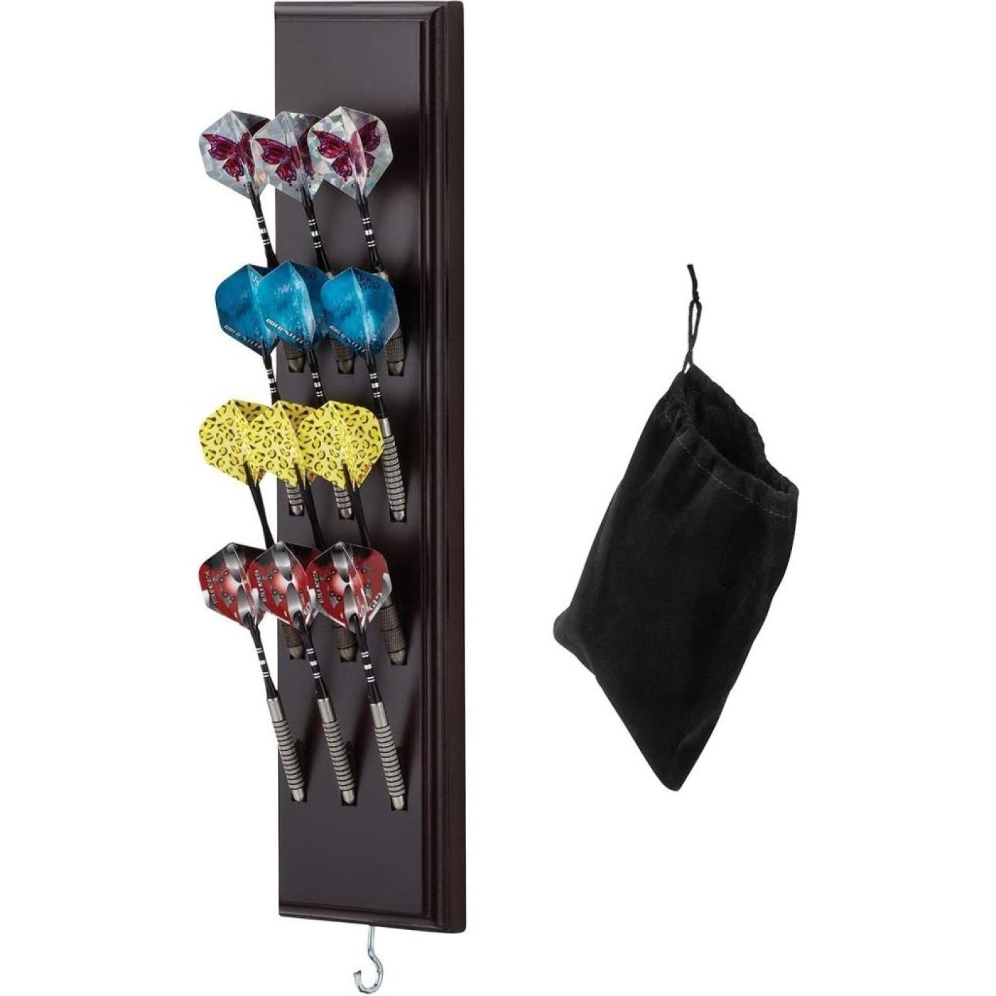 Wall Mounted Dart Houder/Caddy Display, Houdt 12 Steel/Soft Tip Darts - happygetfit.com