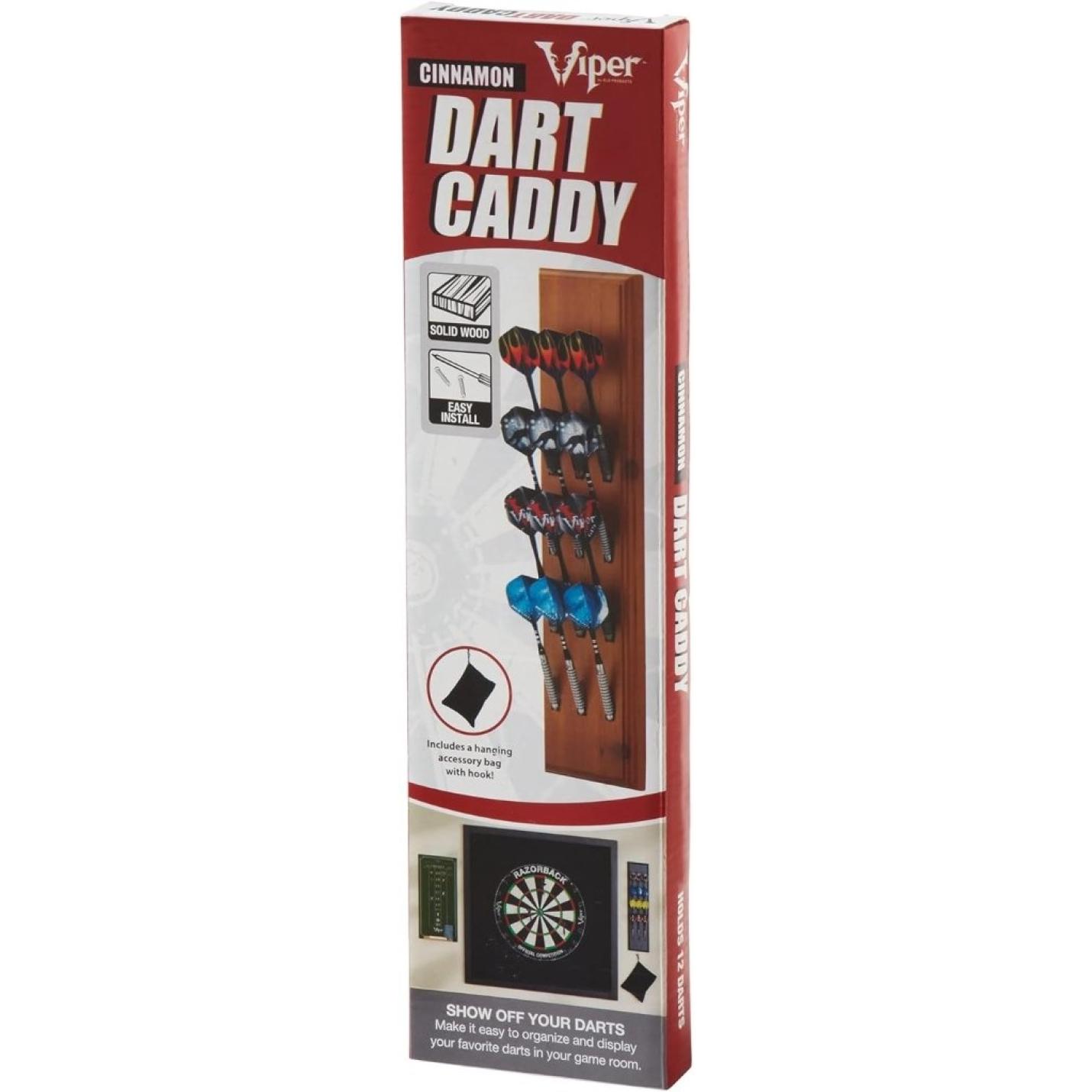 Wall Mounted Dart Houder/Caddy Display, Houdt 12 Steel/Soft Tip Darts - happygetfit.com