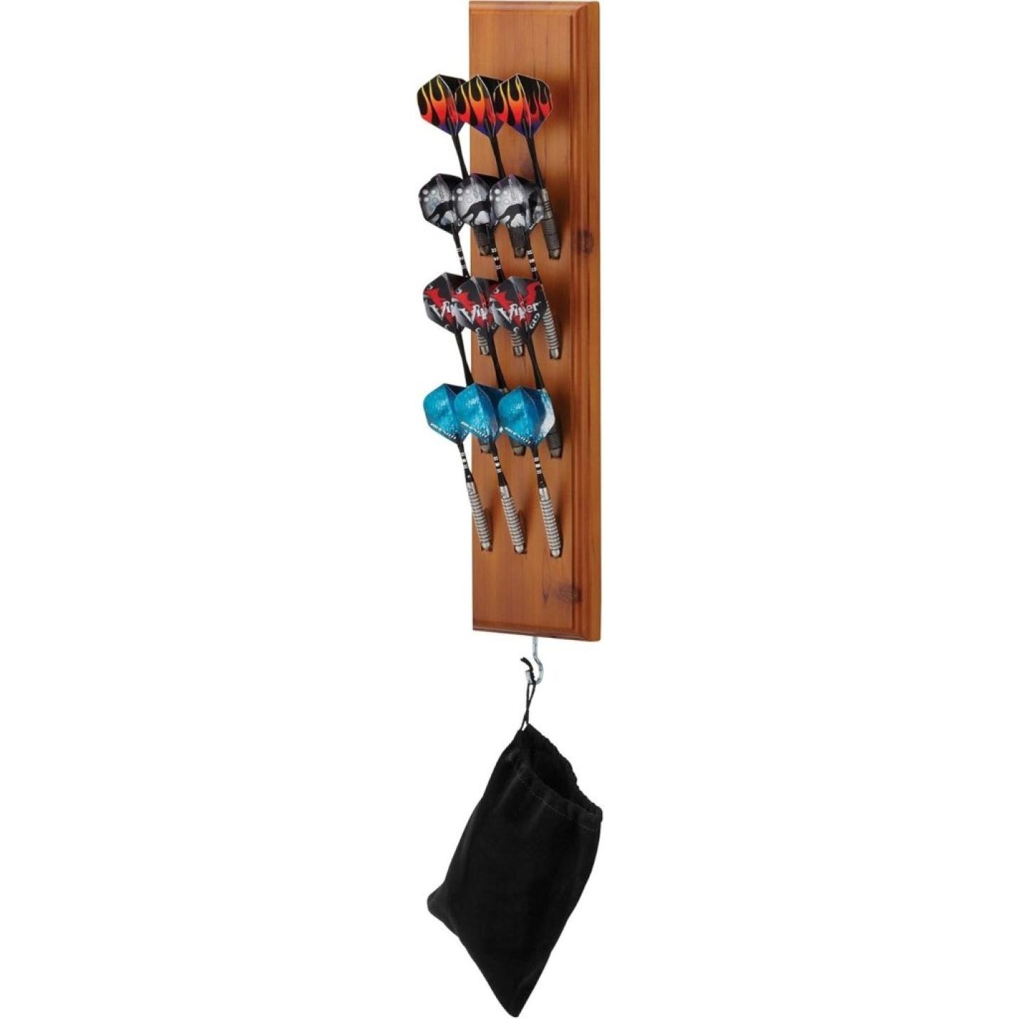 Wall Mounted Dart Houder/Caddy Display, Houdt 12 Steel/Soft Tip Darts - happygetfit.com