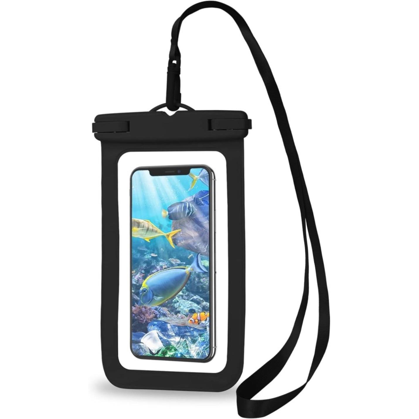 Waterdicht telefoonzakje, IPX8 waterdicht telefoonhoesje universeel drijvend onderwater droge zak mobiele telefoonhoes houder voor alle telefoonmodellen vakantie zwemmen essentieel 7,0 inch (1 - happygetfit.com