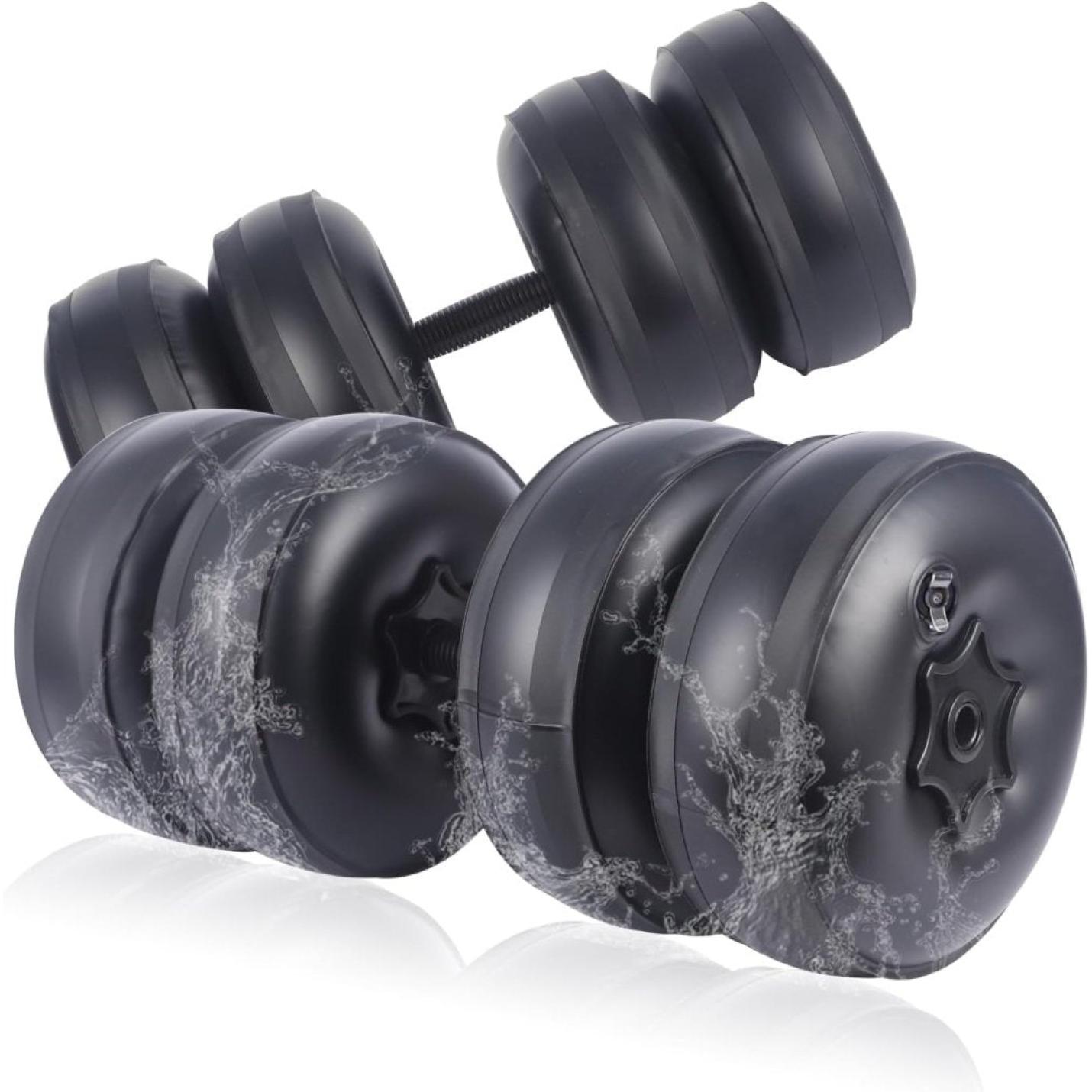 Waterhalterset, 10 ~ 25 kg, met water te vullen, reishalters, verstelbaar gewicht, draagbaar, voor mannen en vrouwen, krachttraining, fitnesstraining - happygetfit.com