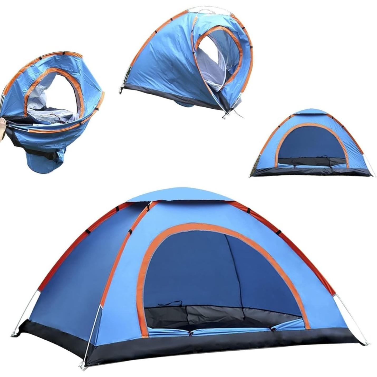 Werptent voor 2 personen, waterdicht, pop-up tent, automatisch, winddicht, campingtent, ultralicht, voor strand, outdoor, reizen, wandelen, vissen - happygetfit.com