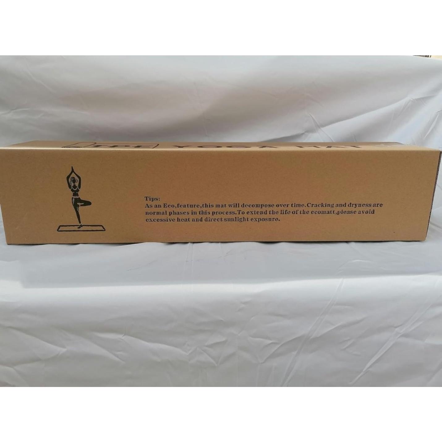 Yogamat, Gymnastiek, Pilates Oefenmat voor vrouwen, antislip, dik 6 mm met draagriem, Tpe, 183 x 61 x 0,6 cm - happygetfit.com