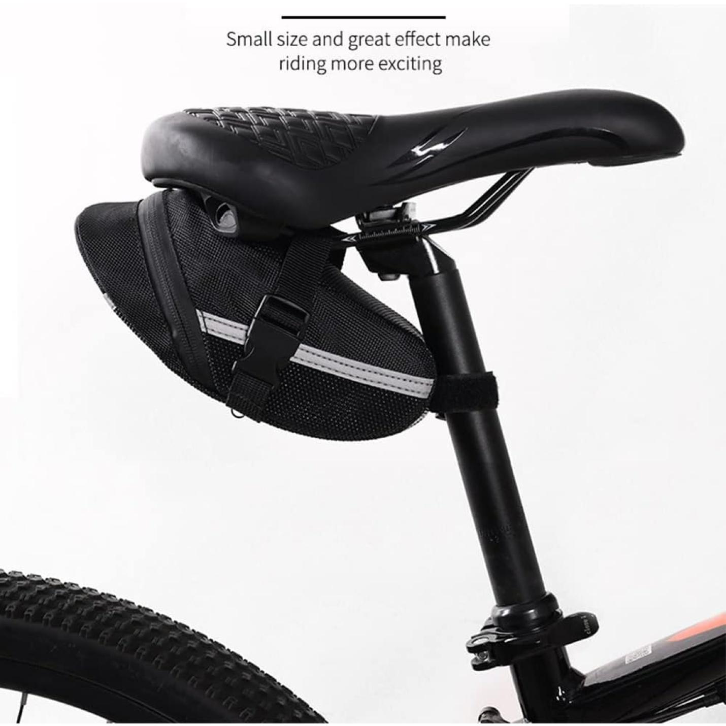 Zadeltas, fietszadeltas, waterdichte frametas, fietstas, bovenbuistas, Aero Wedge Pack Bag voor mountainbikes, fietsen en racefietsen - happygetfit.com