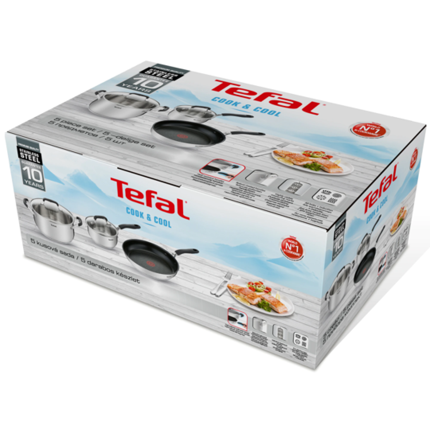 Tefal Kookgerei Tefal Cook &Amp; Cool Pannenset 3-Delig