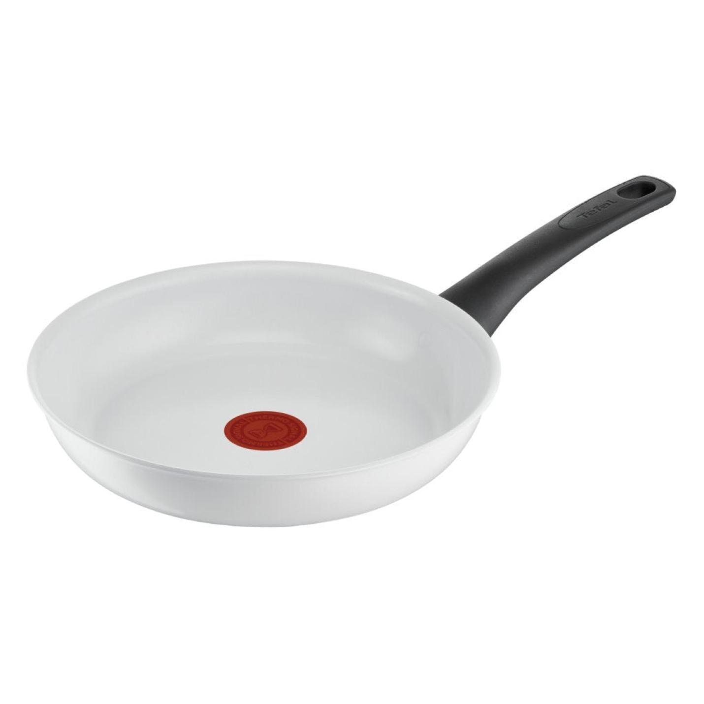 Tefal Kookgerei Tefal Ceramic Control Koekenpan 24 Cm Wit