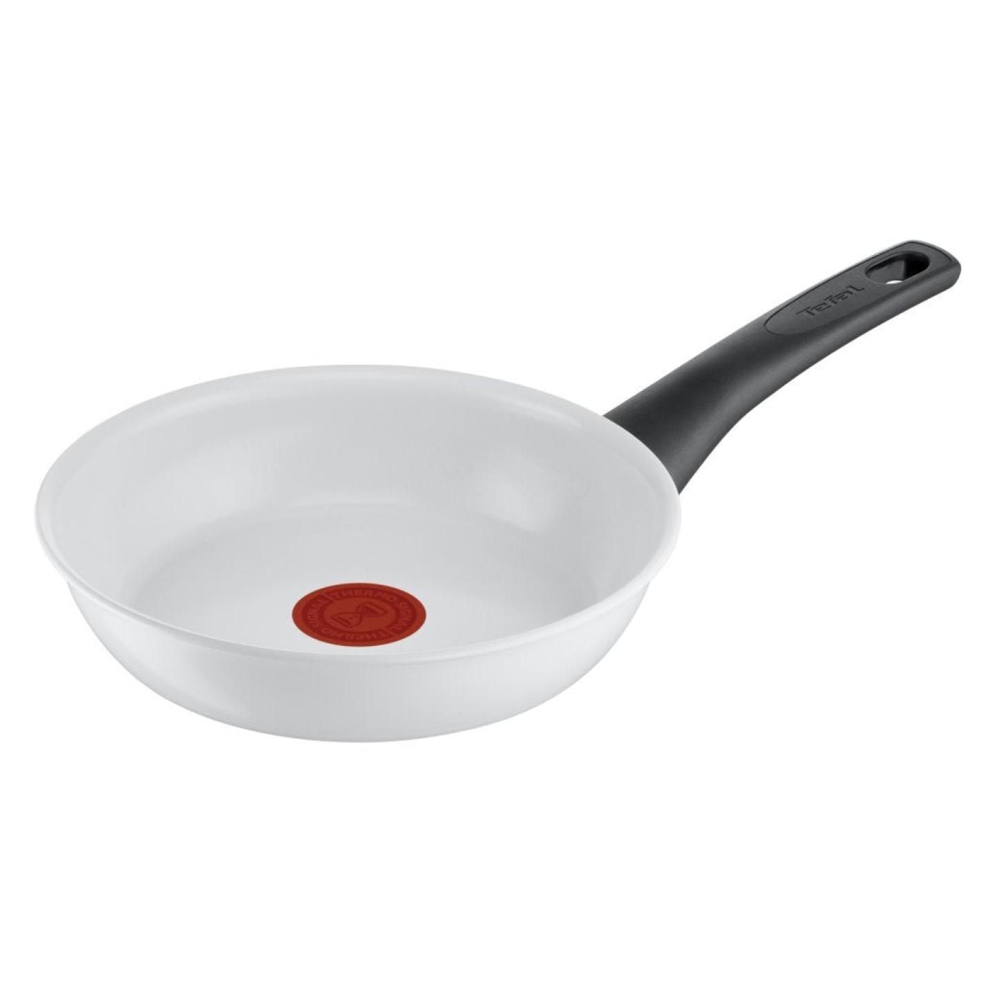 Tefal Kookgerei Tefal Ceramic Control Koekenpan 20 Cm Wit