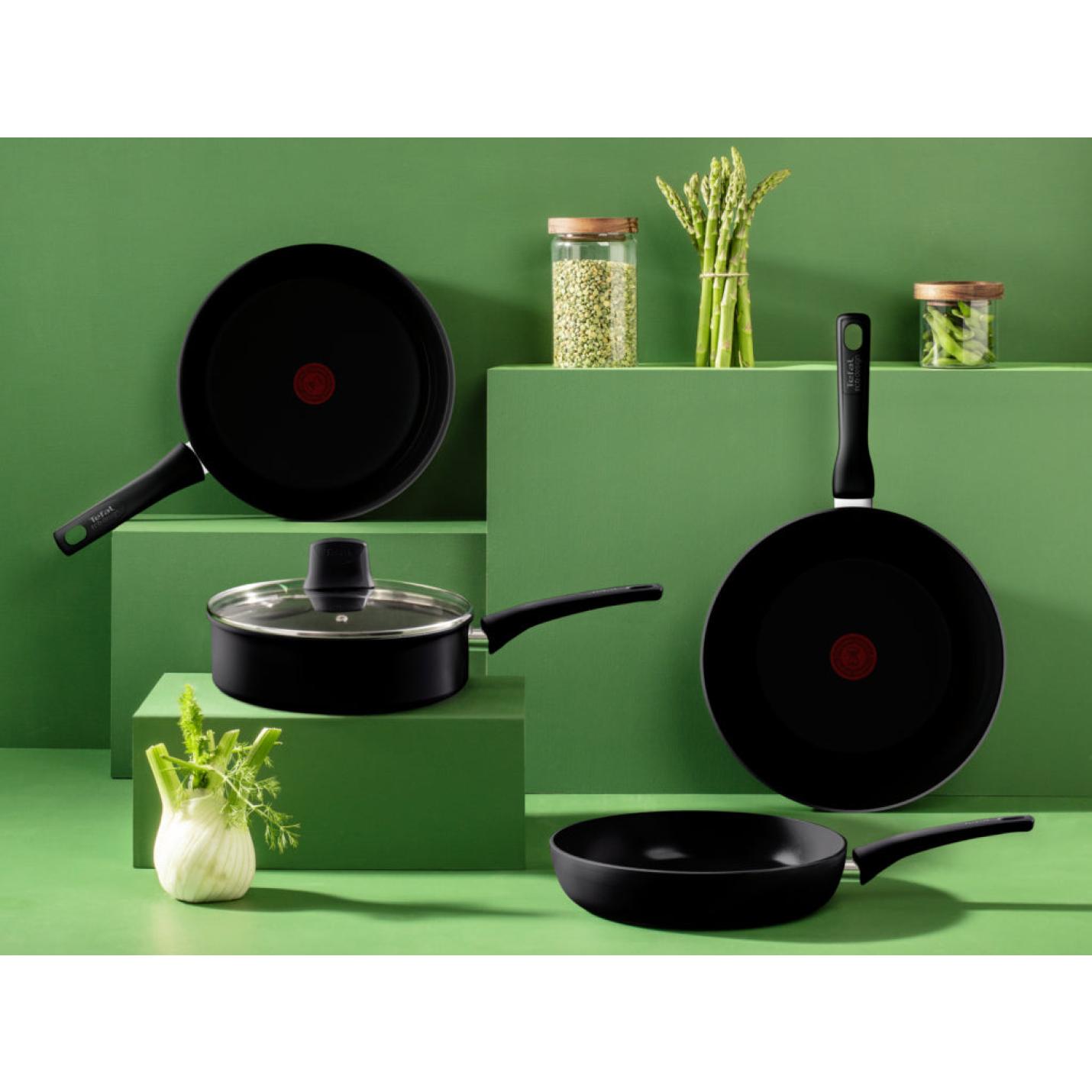 Tefal Kookgerei Tefal Renew Black Koekenpan 20 Cm Zwart