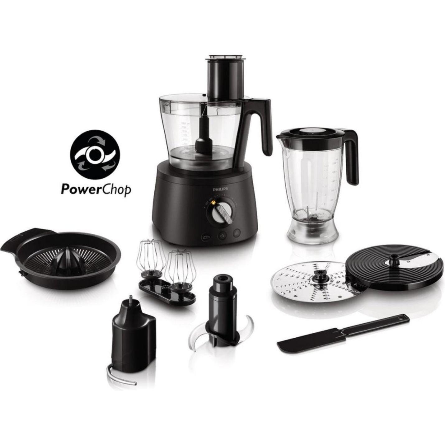 Philips Hr7776/90 Avance Foodprocessor Zwart