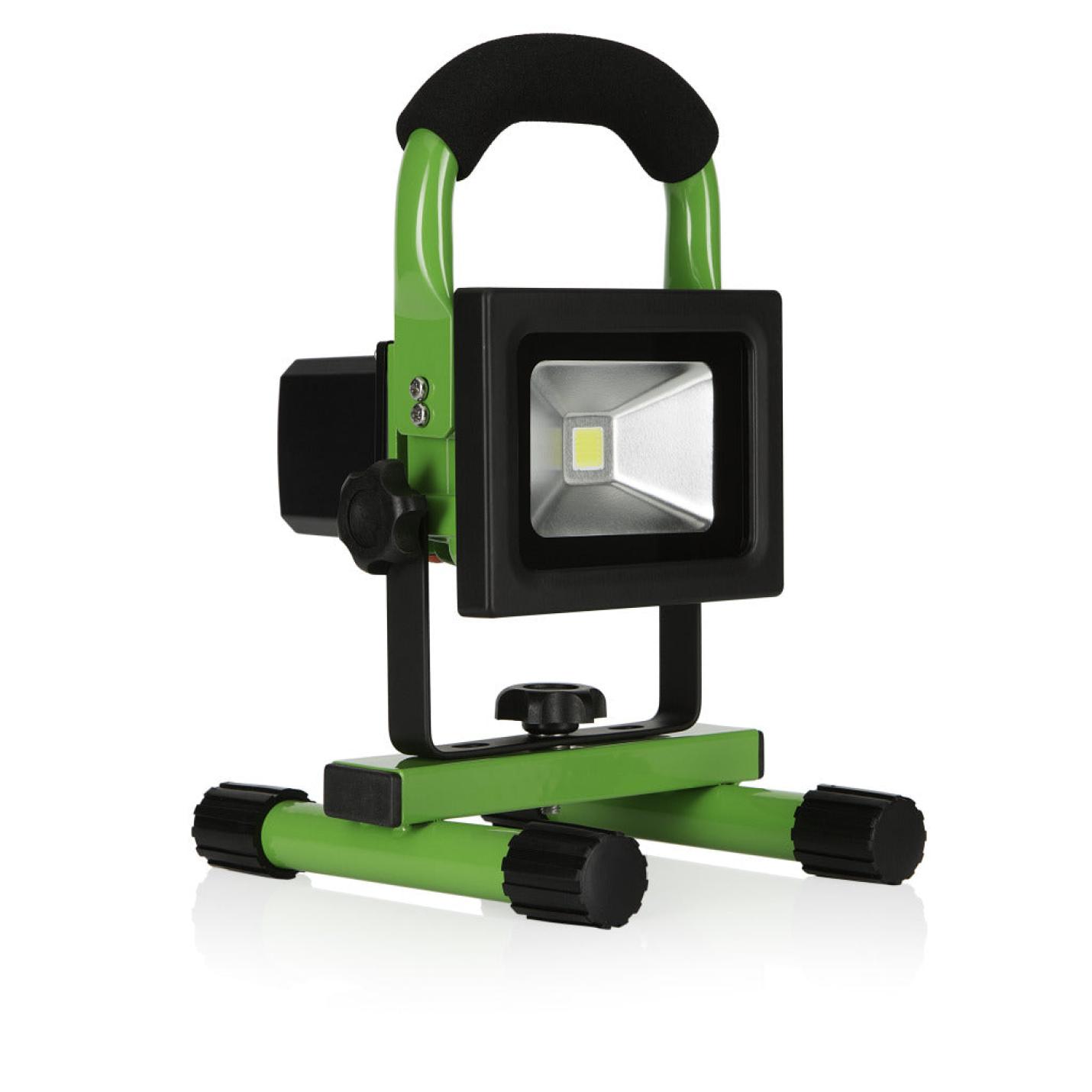 Smartwares 10.030.51 Led Bouwlamp Oplaadbaar 10W Zwart/Groen