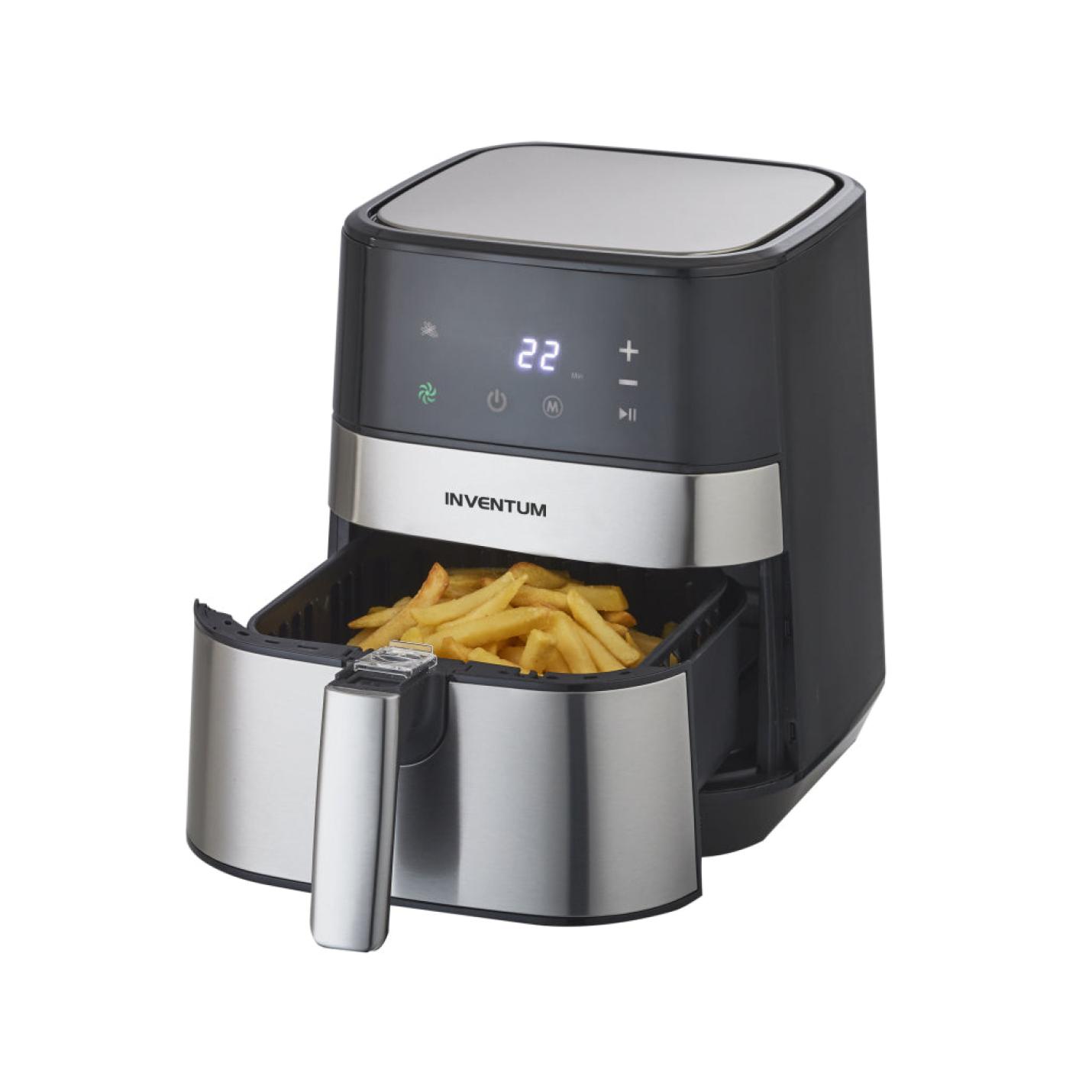 Inventum Gf350Hld Hetelucht Friteuse 3.5L 1500W Zwart/Rvs