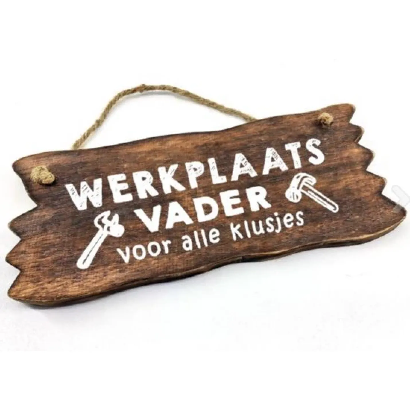 woodart bordje werkplaats vader