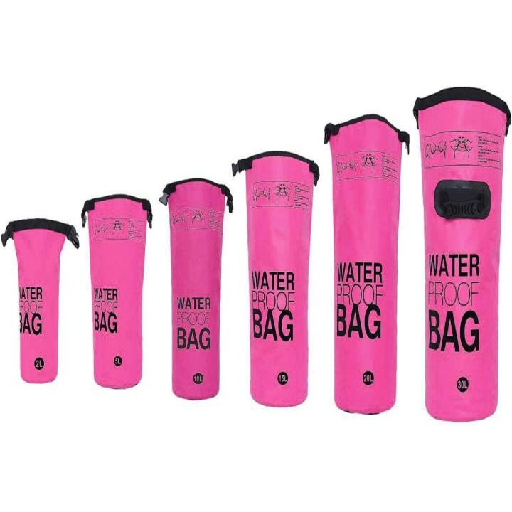 Houd je waardevolle spullen veilig en droog met onze waterdichte droge zak - De ultieme metgezel voor buitenactiviteiten! - 30 Liter - Roze