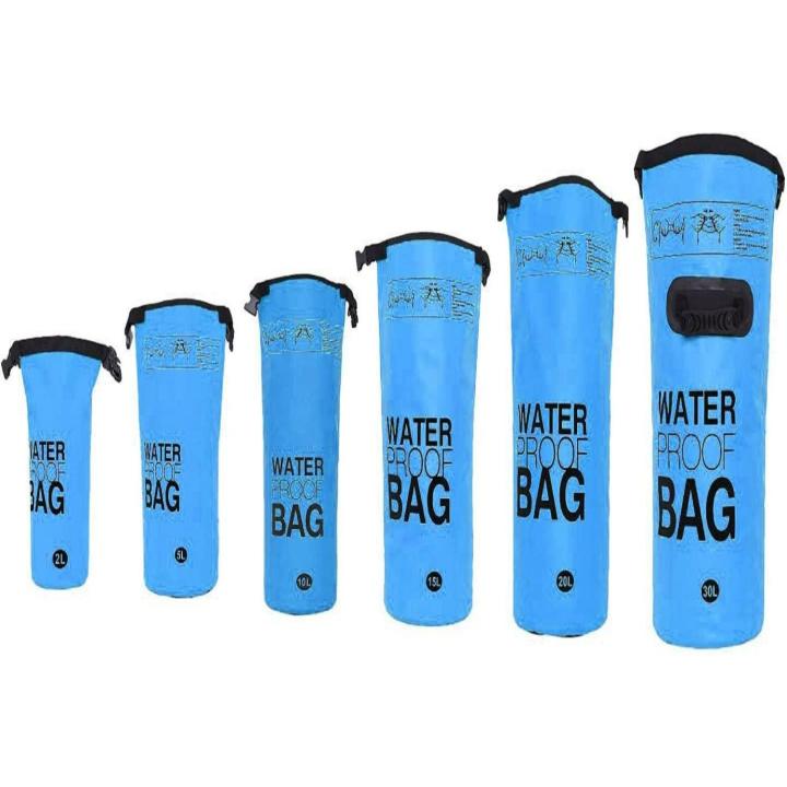 Houd je waardevolle spullen veilig en droog met onze waterdichte droge zak - De ultieme metgezel voor buitenactiviteiten! - 2 Liter - Lichtblauw