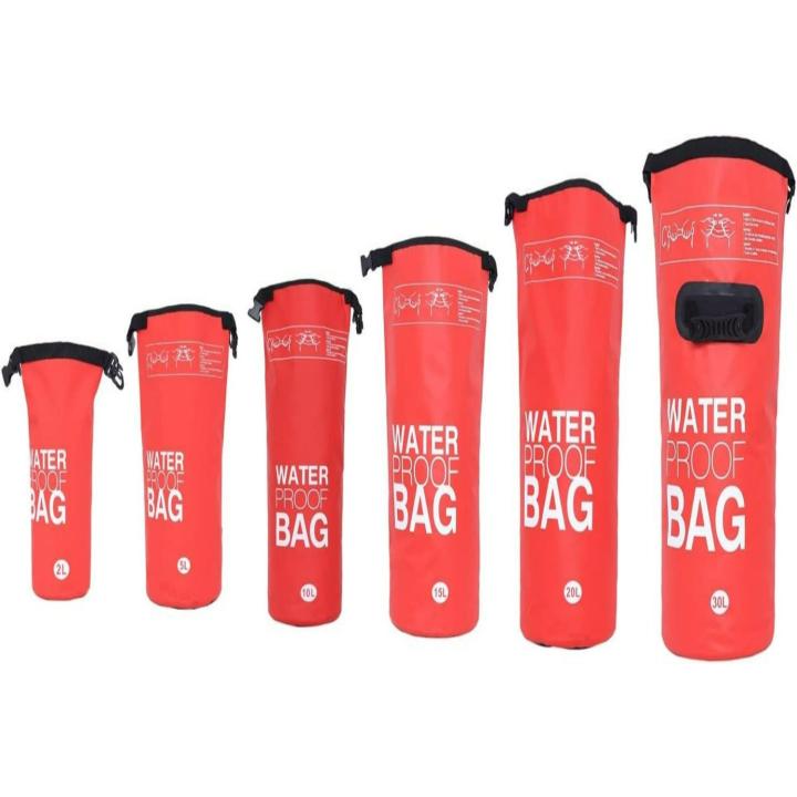 Houd je waardevolle spullen veilig en droog met onze waterdichte droge zak - De ultieme metgezel voor buitenactiviteiten! - 15 Liter - Rood