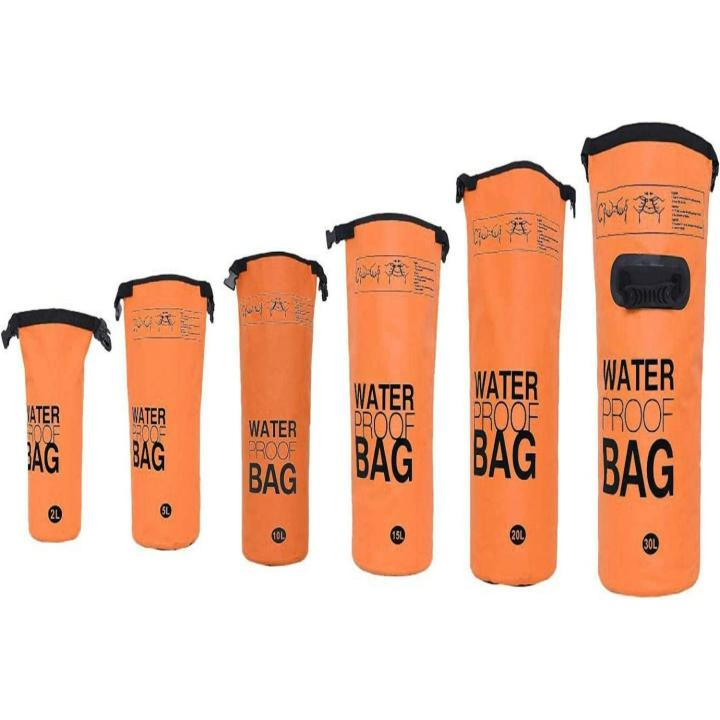 Houd je waardevolle spullen veilig en droog met onze waterdichte droge zak - De ultieme metgezel voor buitenactiviteiten! - 5 Liter - Oranje