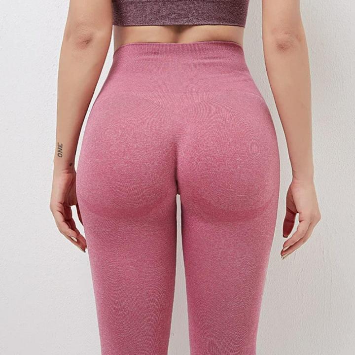 Ontdek de perfecte balans van stijl en comfort met onze yoga leggings voor dames! - Roze2 M - S