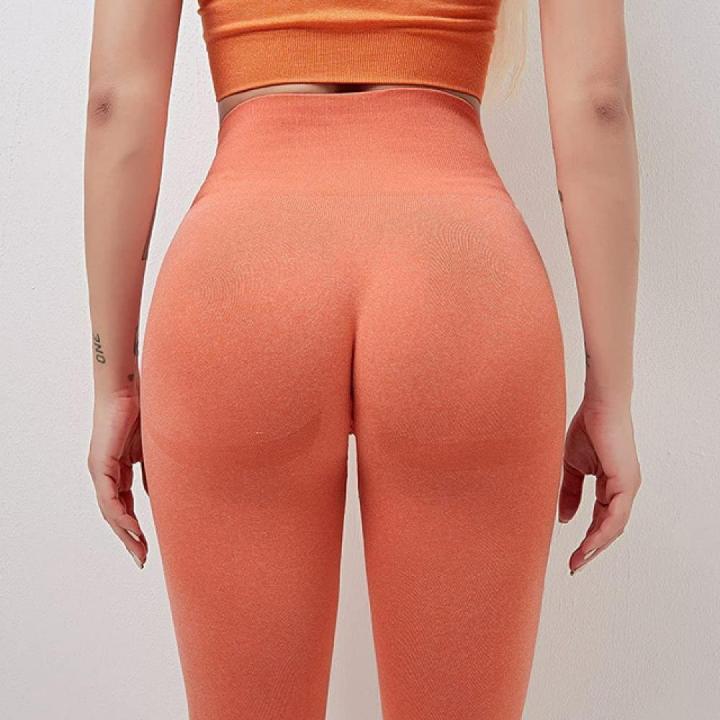 Ontdek de perfecte balans van stijl en comfort met onze yoga leggings voor dames! - Oranje2 M - L