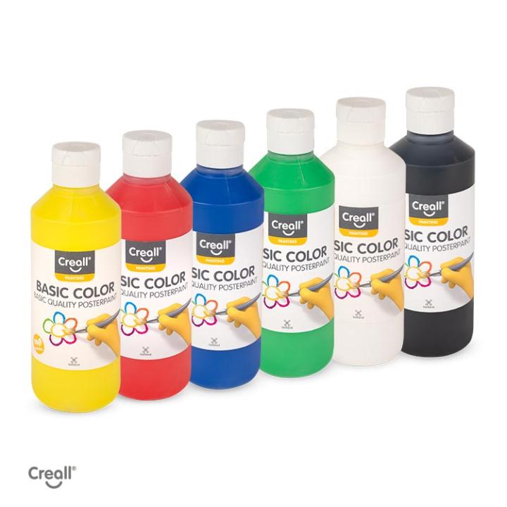 Creall Basic color 6x250ml plakkaatverf