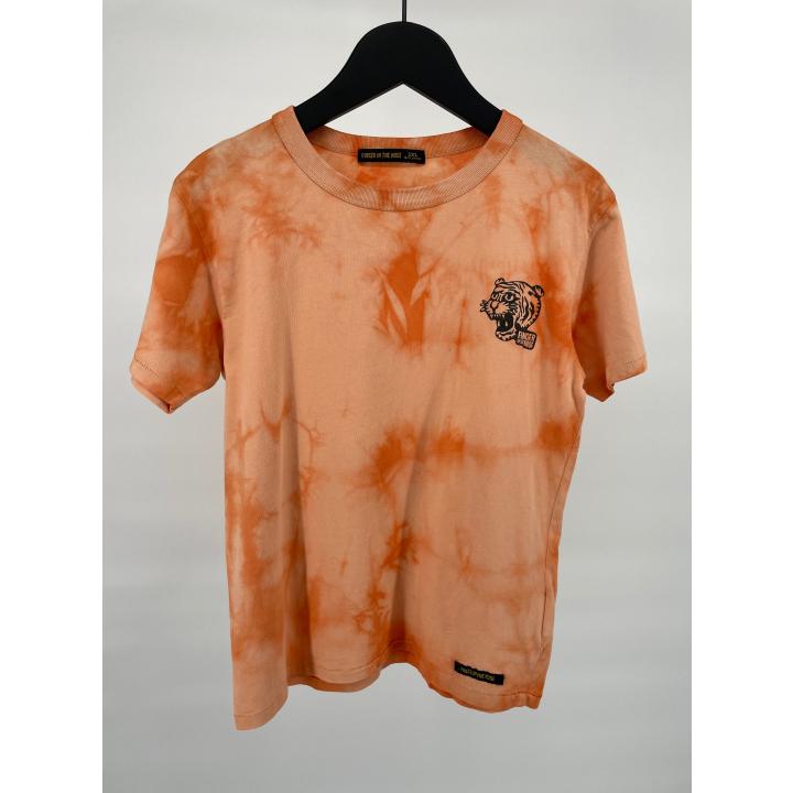 T-shirt Oranje Tie Dye Tijger Maat 140 / 146