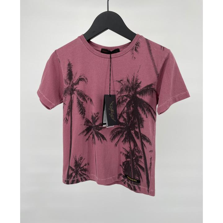 T-shirt Paars Palmbomen Maat 122