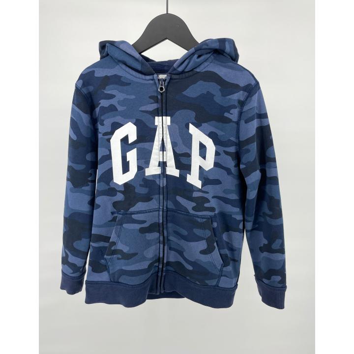 Vest Capuchon Donkerblauw Camouflage Maat 128 / 134