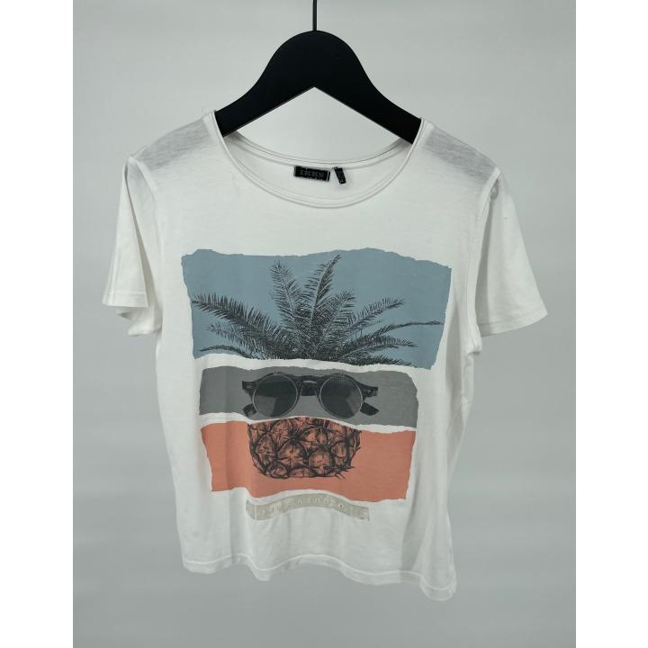 T-shirt Wit Ananas Maat 122 / 128