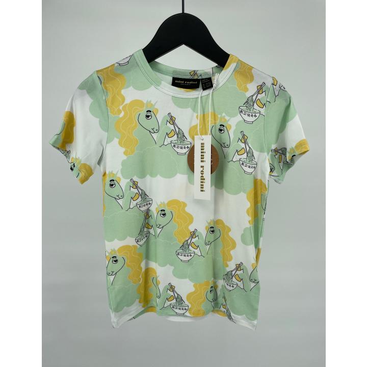 T-shirt Unicorn Noodles Groen Geel Maat 116 / 122