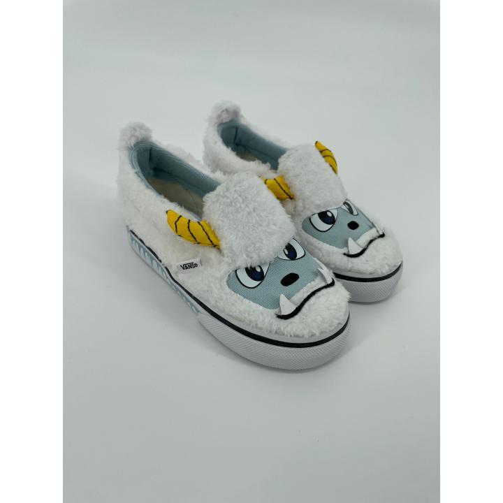 Slip On Yeti Wit Lichtblauw Maat 24