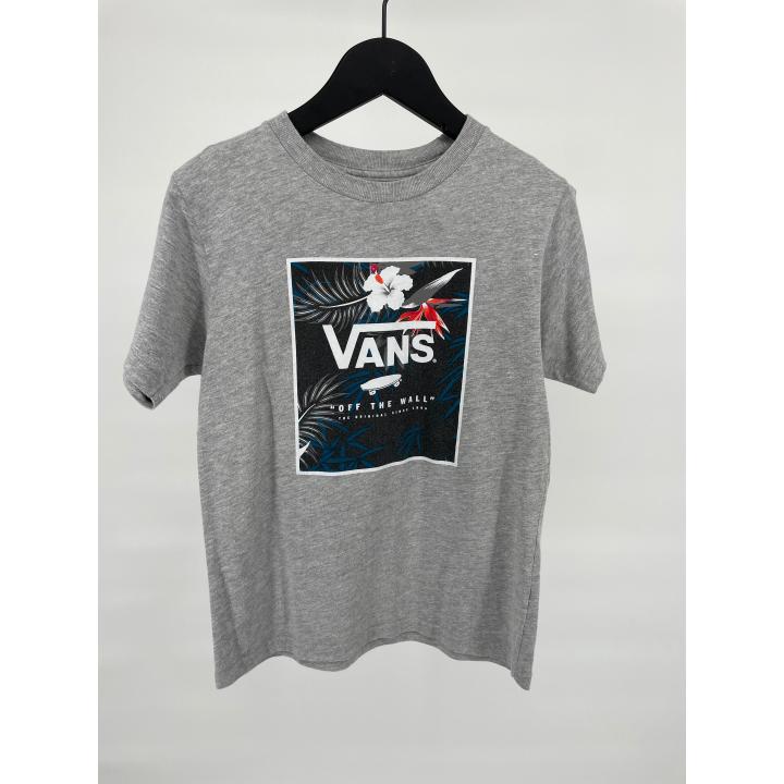 T-shirt Grijs Print Box Maat 122 / 128