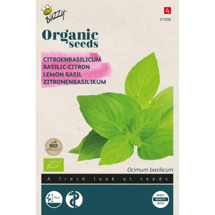 Buzzy® Organic Basilicum Citroensmaak (BIO)