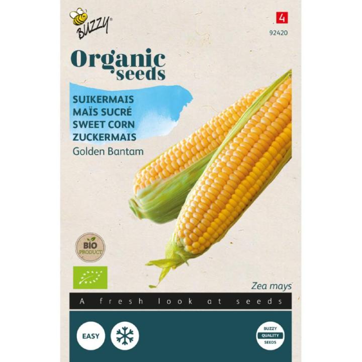 Buzzy® Organic Suikermais Golden Bantam zaden (BIO)