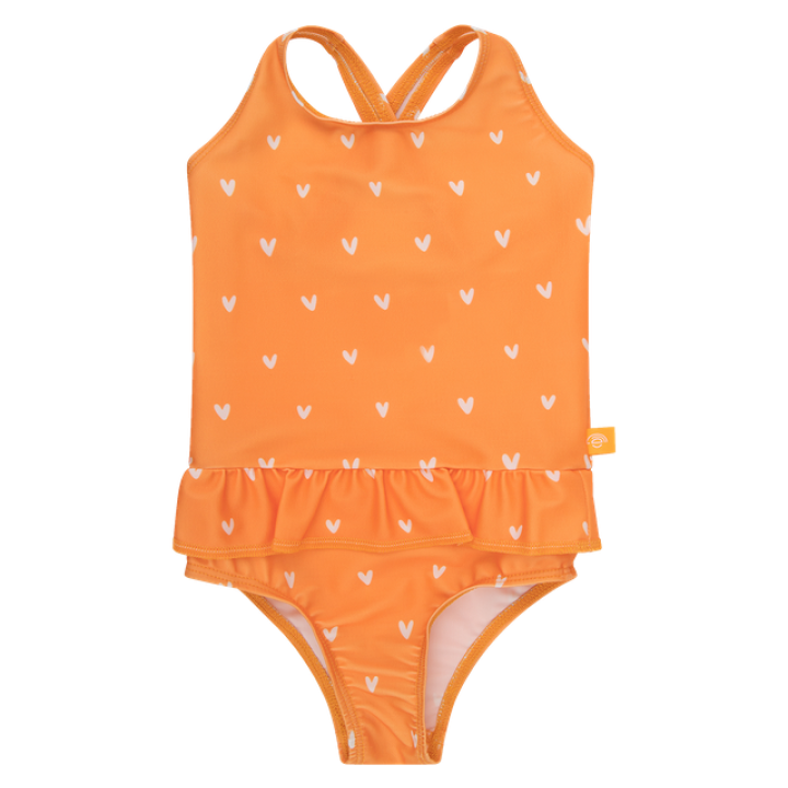 Swim Essentials UV Badpak Oranje Hartjes - 62/68