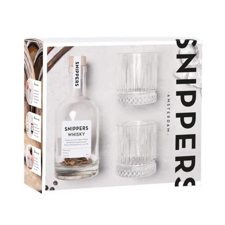 Snippers Geschenkbox Whisky + 2 Glazen