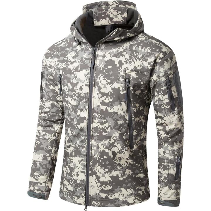 Camouflage tactische heren softshell jas: de perfecte metgezel voor je outdoor avonturen - ACU - M