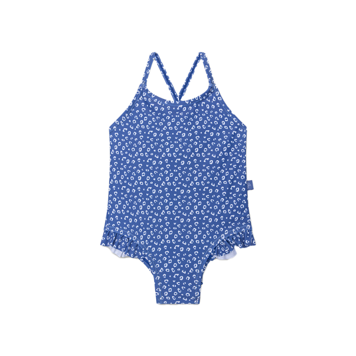 Swim Essentials UV Badpak Blauw Panterprint - 122/128