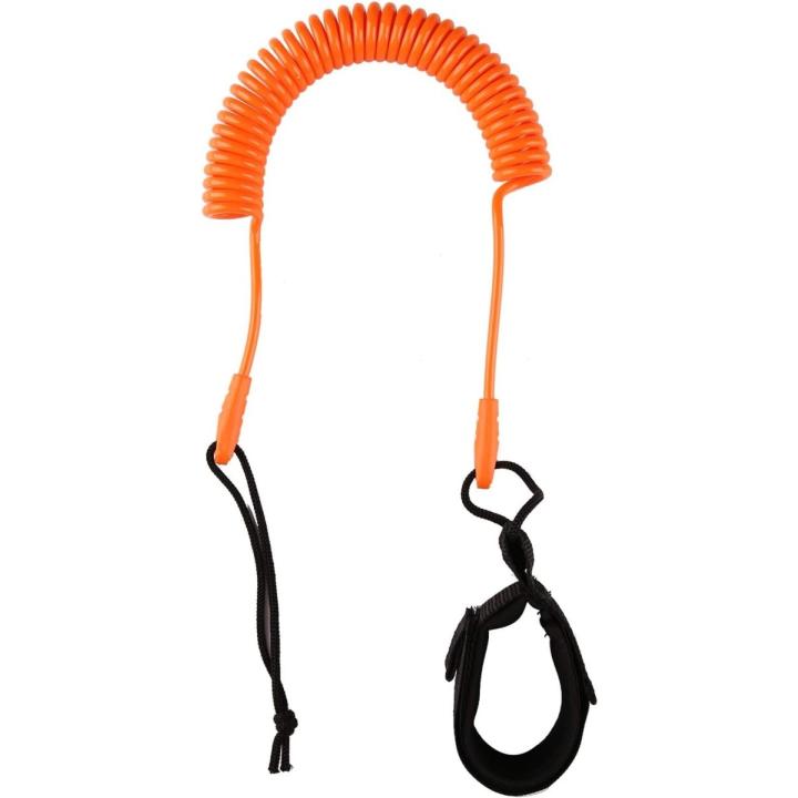 Coiled SUP leash: de veiligste manier om te genieten van het water - Oranje