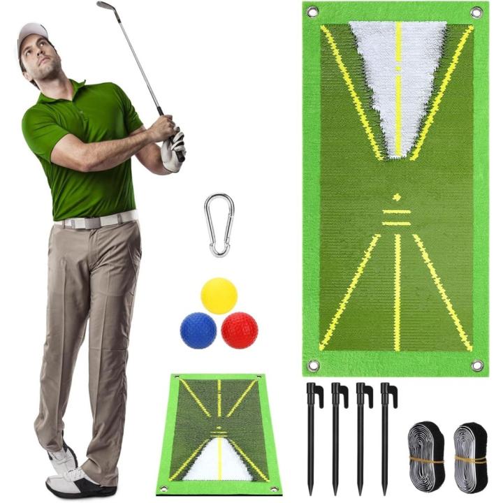 Golf trainingsmat voor Swing Detection Batting Analysis Swing Path and Correct Hitting Houding Golf Practice Mat, 25 x 50 cm, professionele golfoefenmat golfoefenapparaat voor binnen en buiten