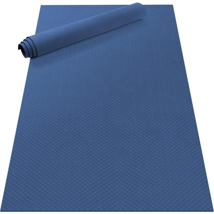 Grote yogamat, 183 x 122/200 x 100/200 x 130 cm, gymnastiekmat, meerkleurig, antislip en duurzaam, voor pilates, fitness, meditatio - 183 x 122 x 0.6cm - Blu