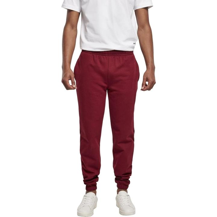 Heren Broek Basic sweatpants - XS - bordeaux