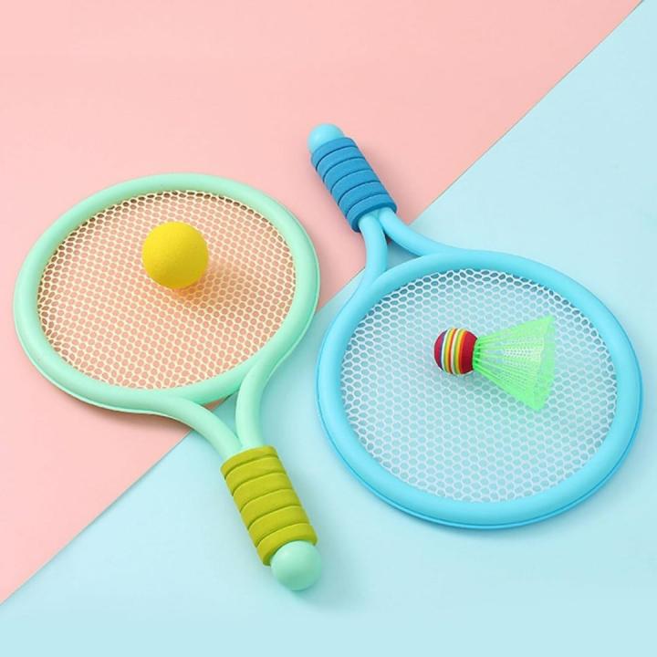 Kinderen, kom en speel badminton! - Blauw - Groen