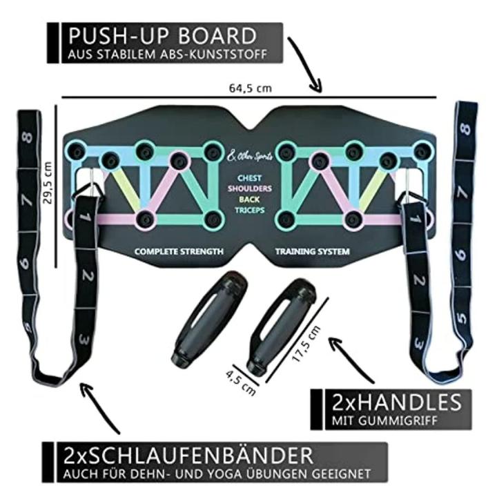 Multifunctioneel push up board voor een complete fitnesstraining