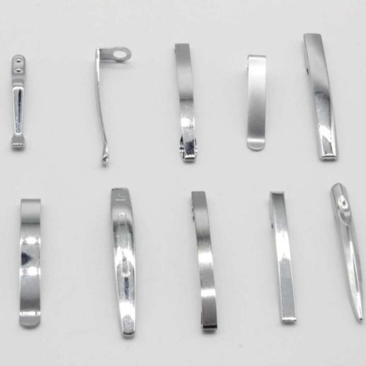 Nooit meer uw pen kwijtraken met deze set van 10 metalen pen clips!