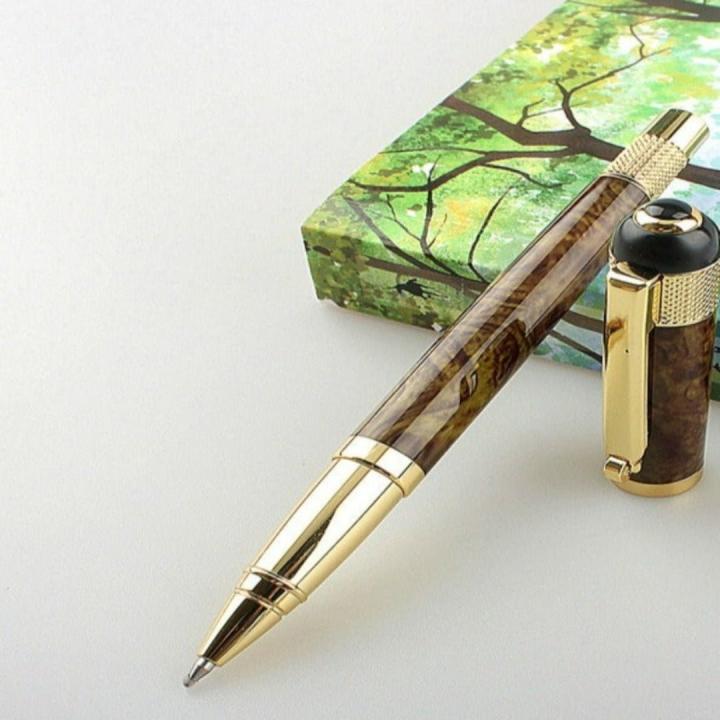 Schrijf in stijl met onze luxe bruine pen - Bruine balpen