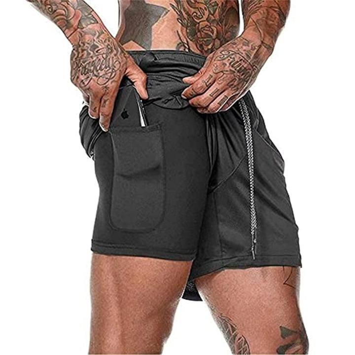 Ontdek het ultieme comfort en de functionaliteit van onze heren 2-in-1 shorts - M