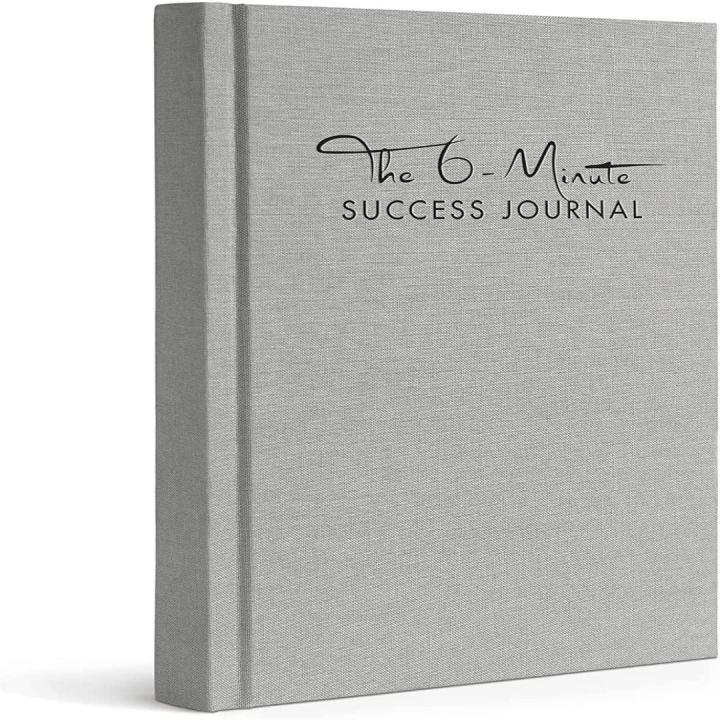 Het 6-Minute Success Journal: Transformeer je Leven met Slechts 6 Minuten Per Dag! - Grijs Engels 