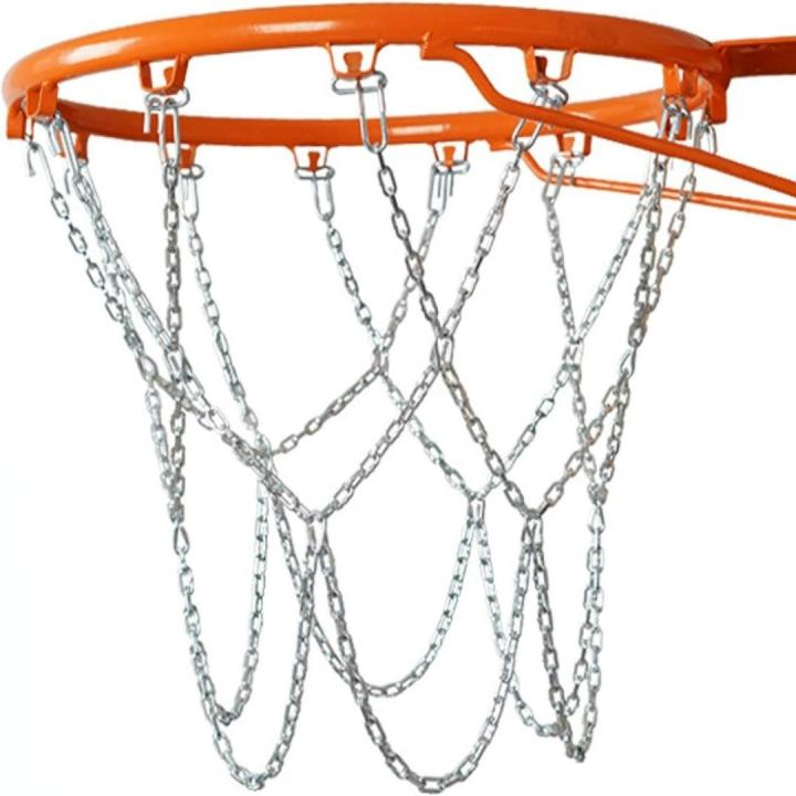 Verleng de levensduur van je basketbalring met een robuust en duurzaam basketbalnet van staal