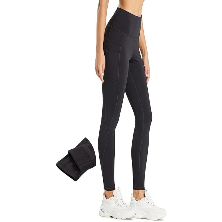 Warm, comfortabel en waterafstotend: de perfecte thermische leggings voor dames - Zwart - XS