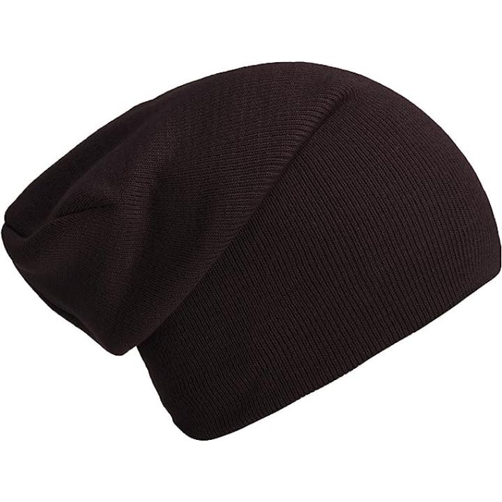 Slouch beanies: de perfecte wintermuts voor dames en heren - Lavagrijs-bruin